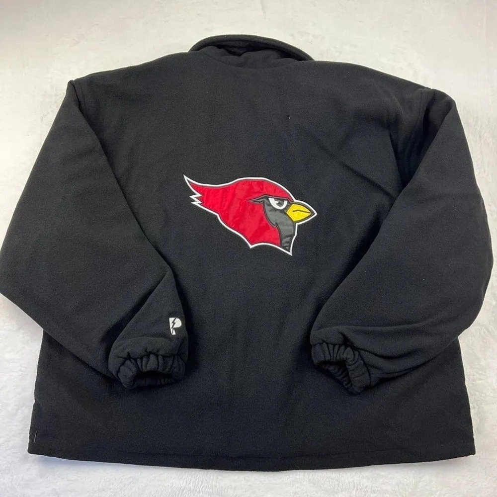Arizona Cardinals NFL Medium Pro Player Reversible Fleece Jacket Black New Men M